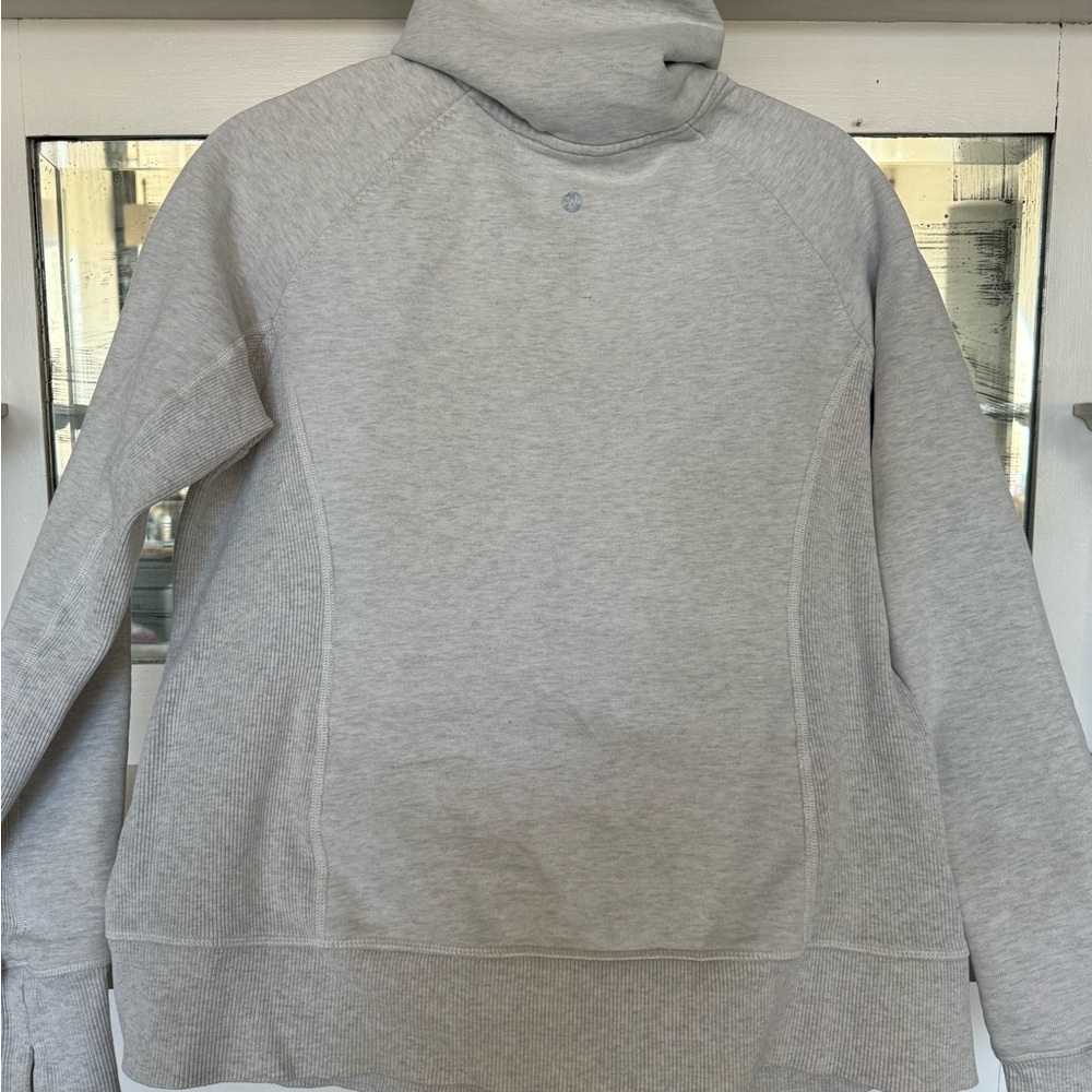 Lululemon Athletica Heather Gray Zip-Up Hoodie - Picture 3 of 4